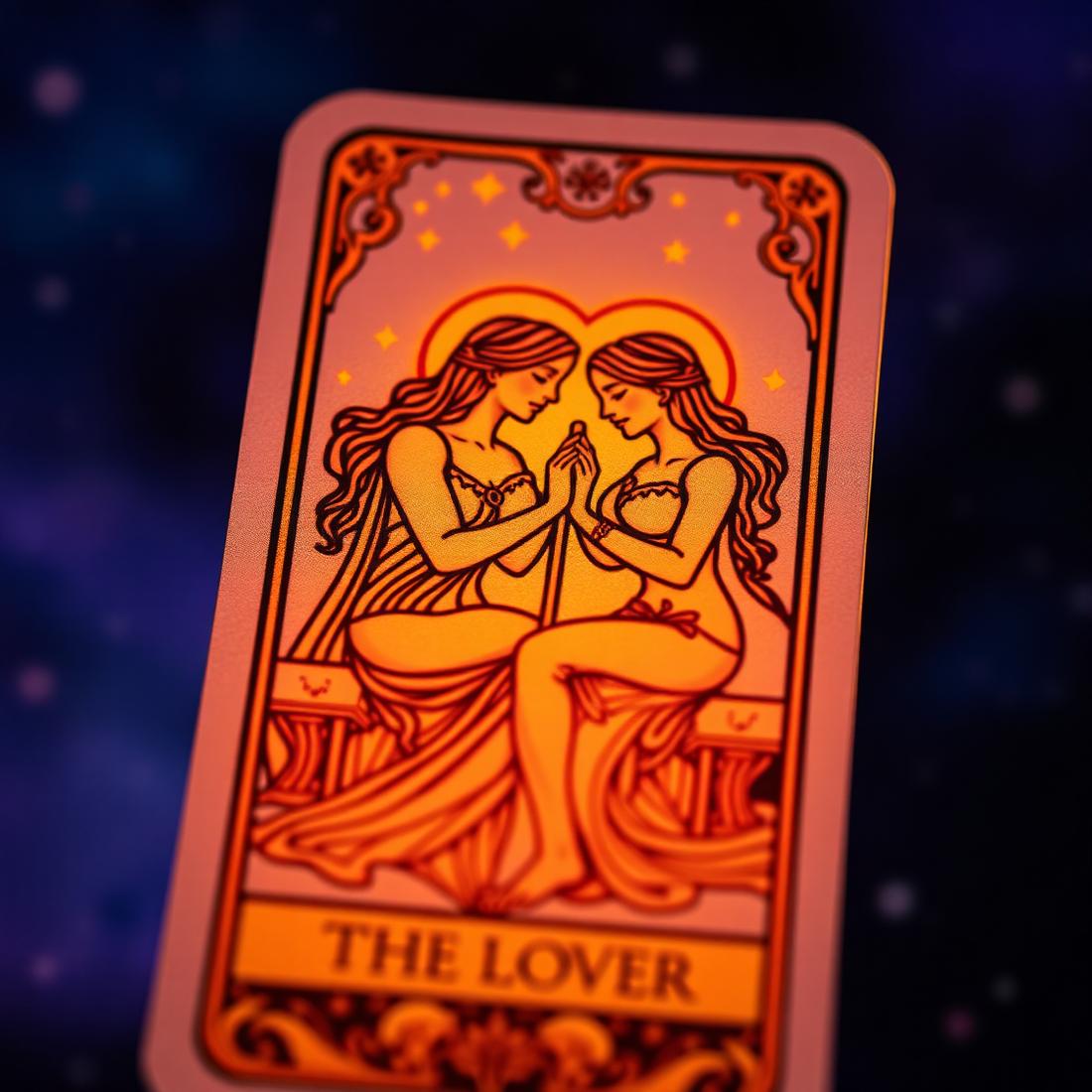 Manos sosteniendo cartas de tarot durante una consulta del amor